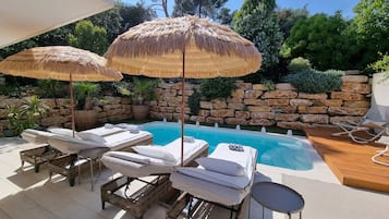 Piscine extérieure, piscine chauffée