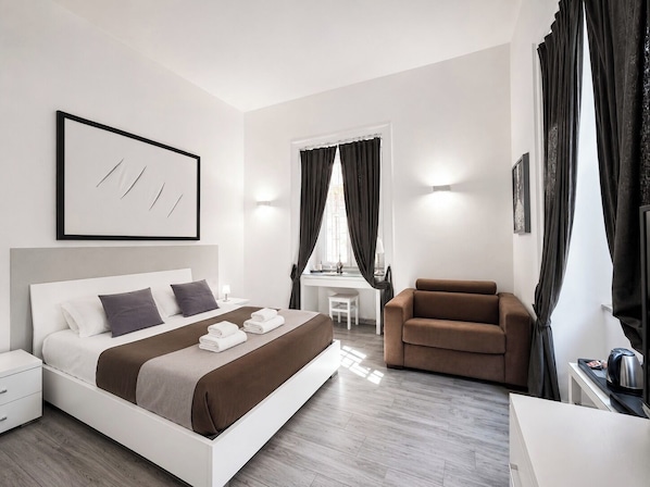 1 bedroom, in-room safe, desk, iron/ironing board - Apartment Via Fiume (Palermo)