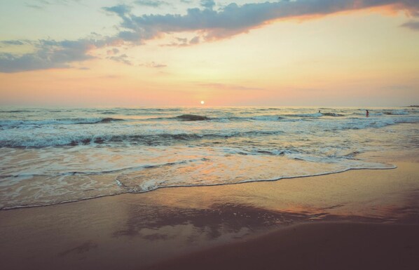 Tæt på stranden