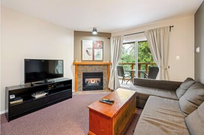 TV, fireplace, DVD player