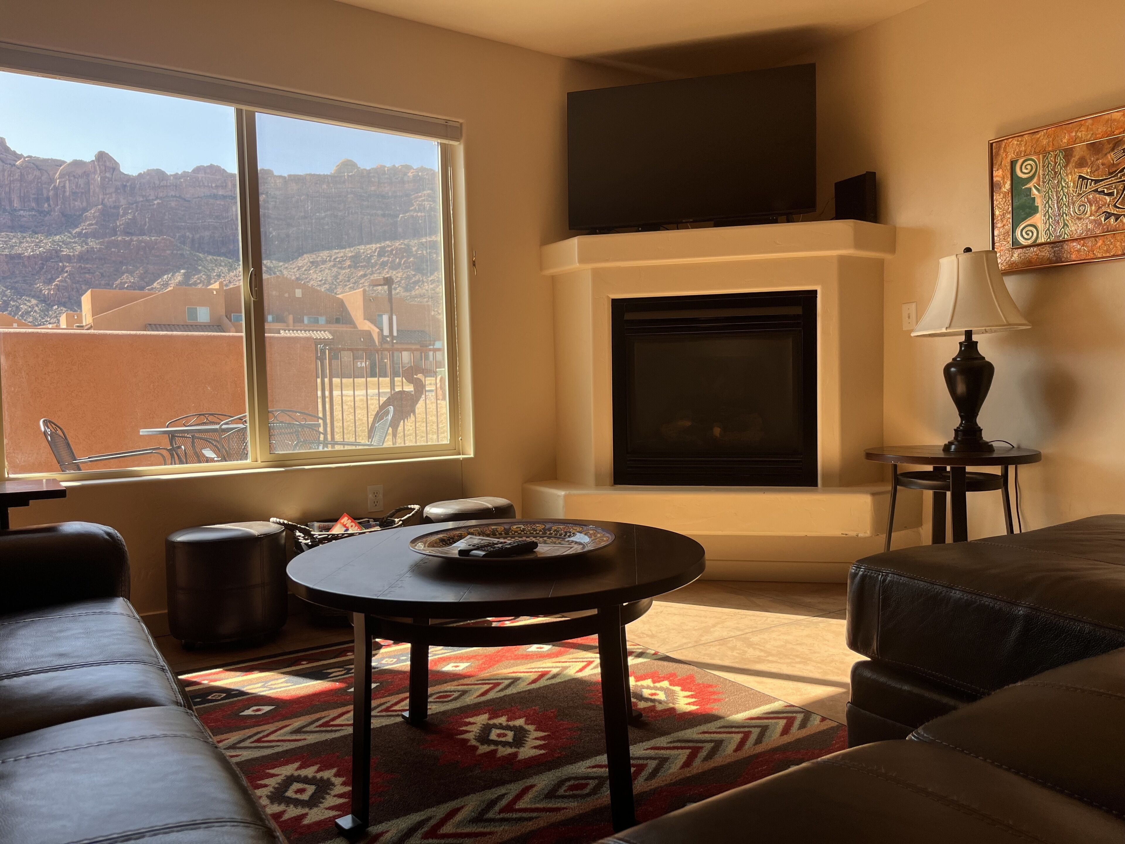 TV connectée, cheminée