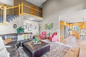 Smart TV, fireplace, video games, DVD player - Eden Dream Home · Family Retreat w/ Private Hot Tub + Theater · Sleeps 22 (Eden)