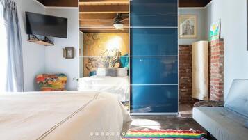 2 Schlafzimmer, Schreibtisch, BĂŒgeleisen/BĂŒgelbrett, kostenloses WLAN