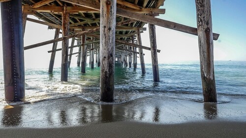 On the Boardwalk with views of the Ocean & Balboa Pier--steps to the Fun Zone