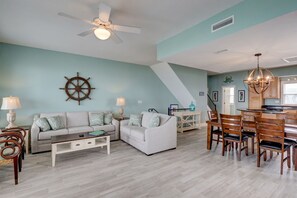 Smart TV, books, stereo