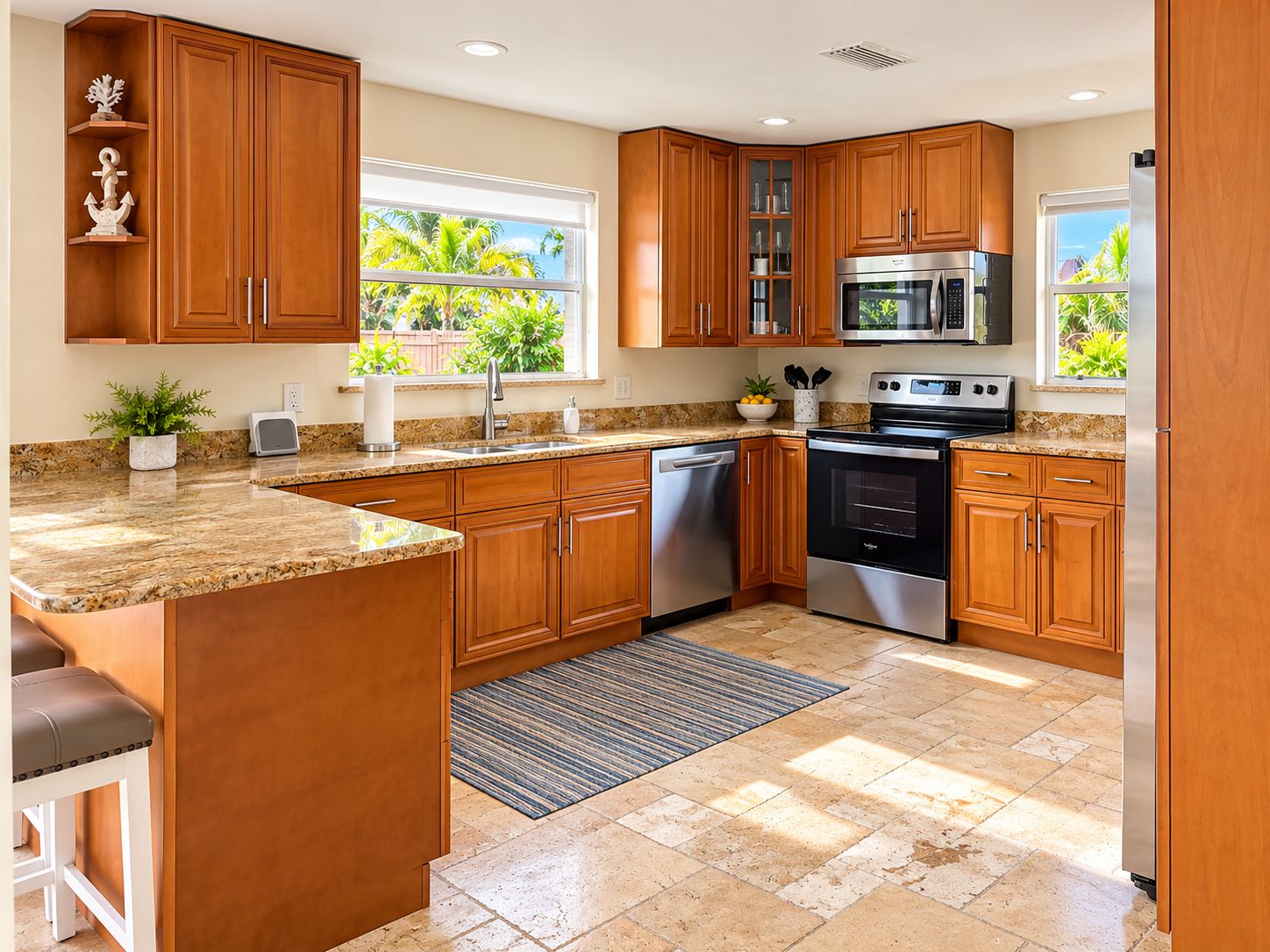 Main house - featuring  large kitchen fully equipped perfect for family reunions