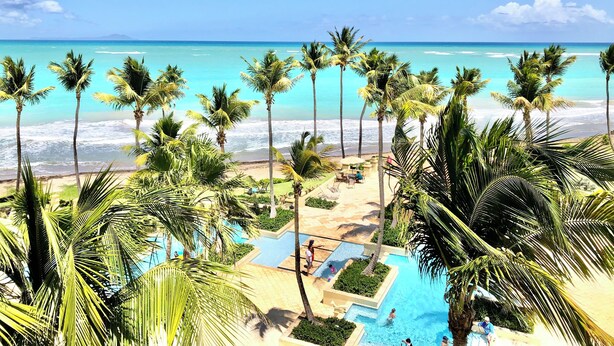 Outdoor pool, a heated pool - Exclusive Oceanfront Corner Penthouse Villa in Amazing Marbella Club!! (Humacao)