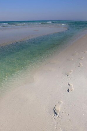 Plage, chaises longues, serviettes de plage