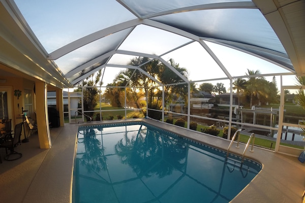 Gorgeous sunrise from the pool and patio.