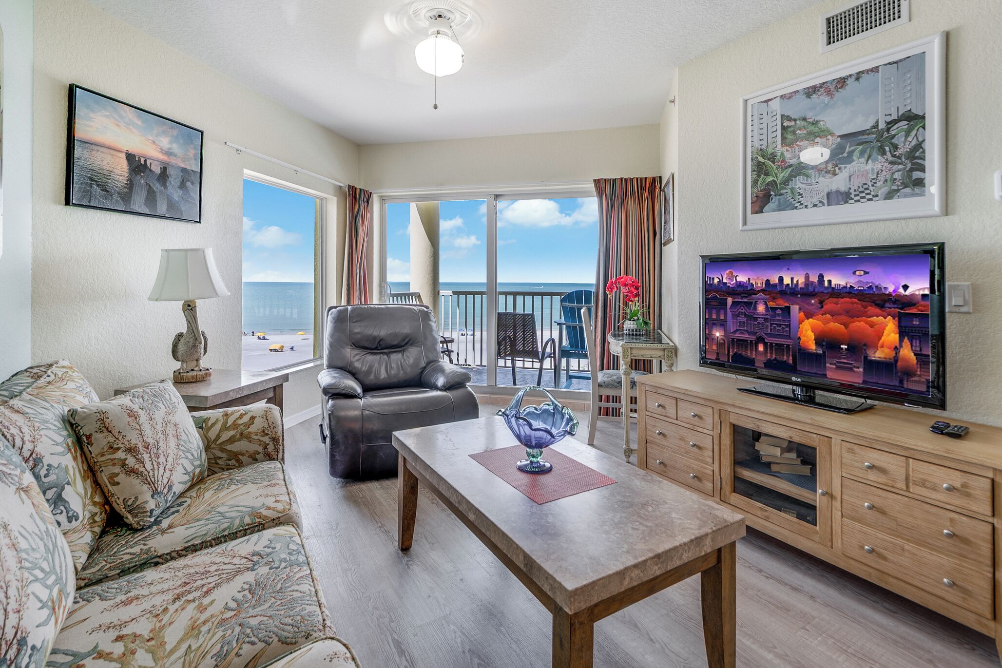 Smart TV, video games, DVD player, table tennis