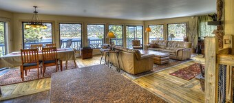 BEST VIEW in Estes Park! 1 of 2 Adjacent Stunning Cabins on Lake Estes #3459