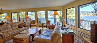 BEST VIEW in Estes Park! 1 of 2 Adjacent Stunning Cabins on Lake Estes #3459