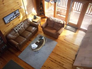 Smart TV, fireplace, DVD player, books