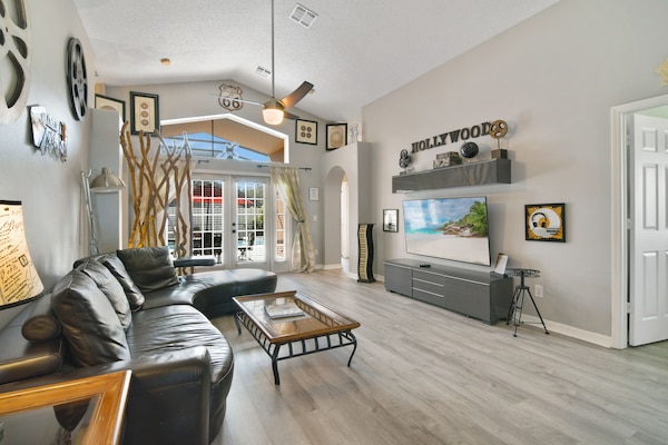 Smart TV, video games, DVD player, table football