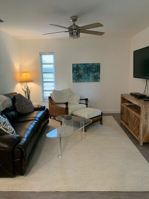 Smart TV, video library, stereo