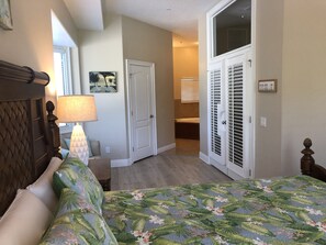 4 bedrooms, memory-foam beds, iron/ironing board, travel cot