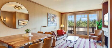 Télévision, cheminée