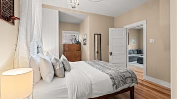 2 bedrooms, iron/ironing board, travel crib, free WiFi