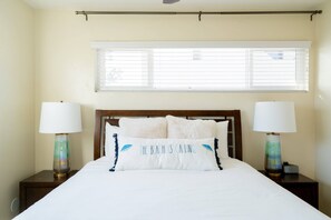 2 bedrooms, desk, iron/ironing board, travel crib