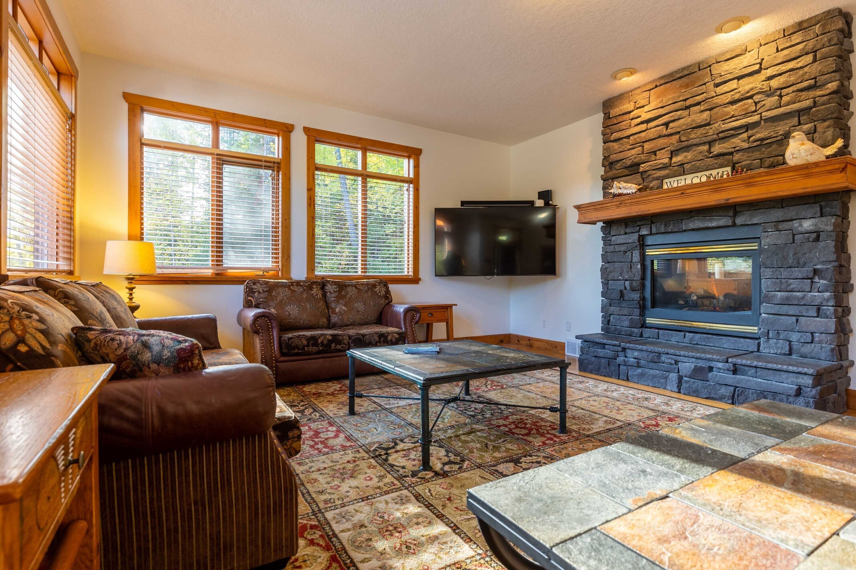 TV connectée, cheminée