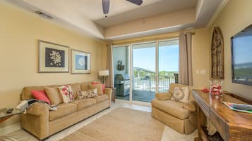 TV, DVD player, books