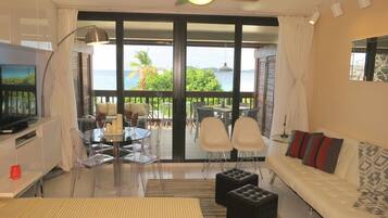 TV connectée, lecteur de DVD, livres, vidéothèque