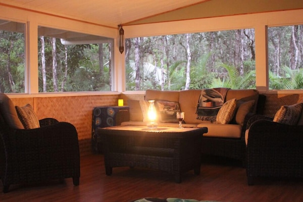 Gorgeous jungle view from lanai