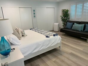 2 bedrooms, iron/ironing board, travel crib, free WiFi