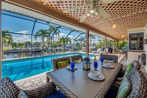A heated pool