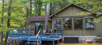 Hiljainen ja rauhallinen 3 makuuhuoneen perheen mökki George Lake, 12 mailin päässä TC