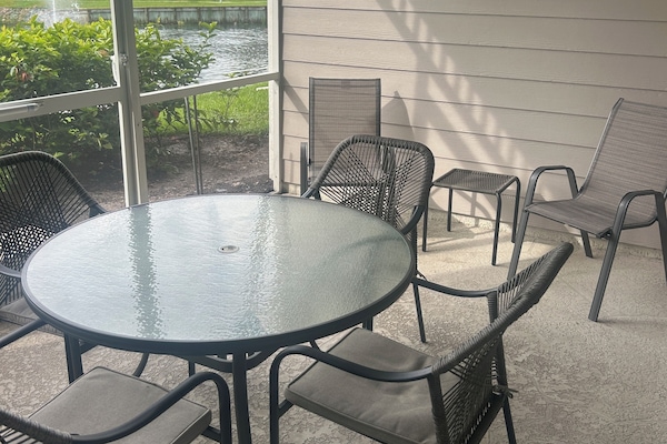 Lanai overlooking the lake