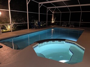 A heated pool
