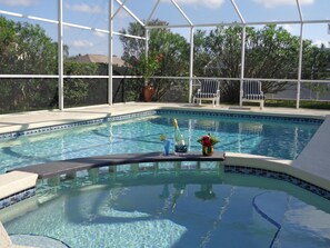 A heated pool