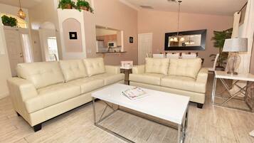 Smart TV, video games, DVD player, ping pong