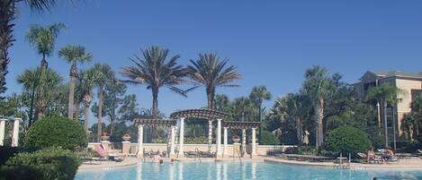 Una piscina riscaldata