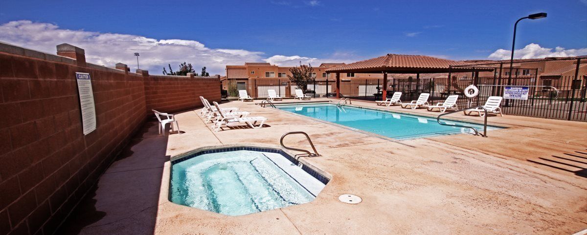 A heated pool