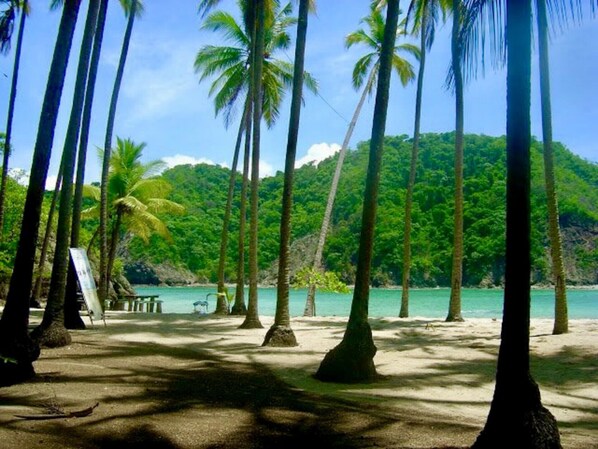 Sun-loungers, beach towels