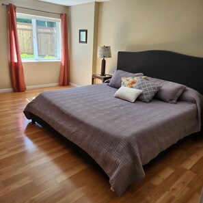 2 bedrooms, premium bedding, desk, iron/ironing board