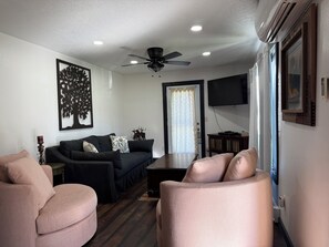 Smart TV, DVD player, video library