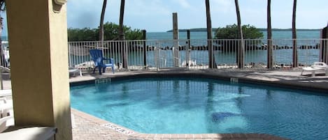 A heated pool