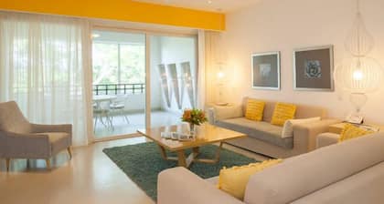 Espectaculares vistas a la piscina-golf-montaña mexicano Villa Penthouse-