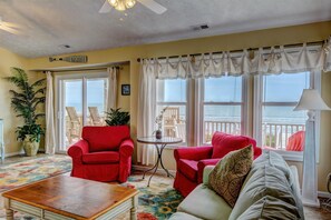 Smart TV, DVD player - "Comes A Time" Oceanfront - Best Surf City location, walk to everything! (Surf City)