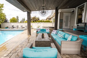 AuĂenpool, beheizter Pool