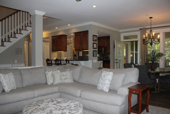 تلفزيون، مدفأة، مشغل دي في دي، مكتبة فيديو