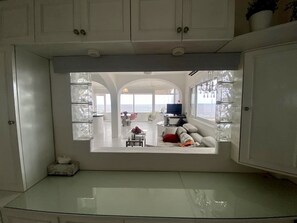 Working remotely? Built in desk. - Penthouse, Stunning Ocean Views - Old Town, Playa Los Muertos (Puerto Vallarta)