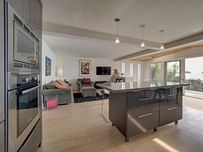 open living /dining / kitchen