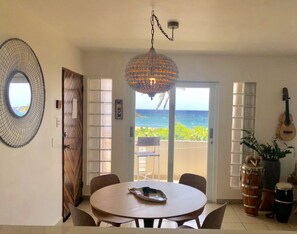 Dining - Beachfront Relaxing SPA Condo...Wifi, Private Access to Beach, Pool, Decks, BBQ (Manatí)