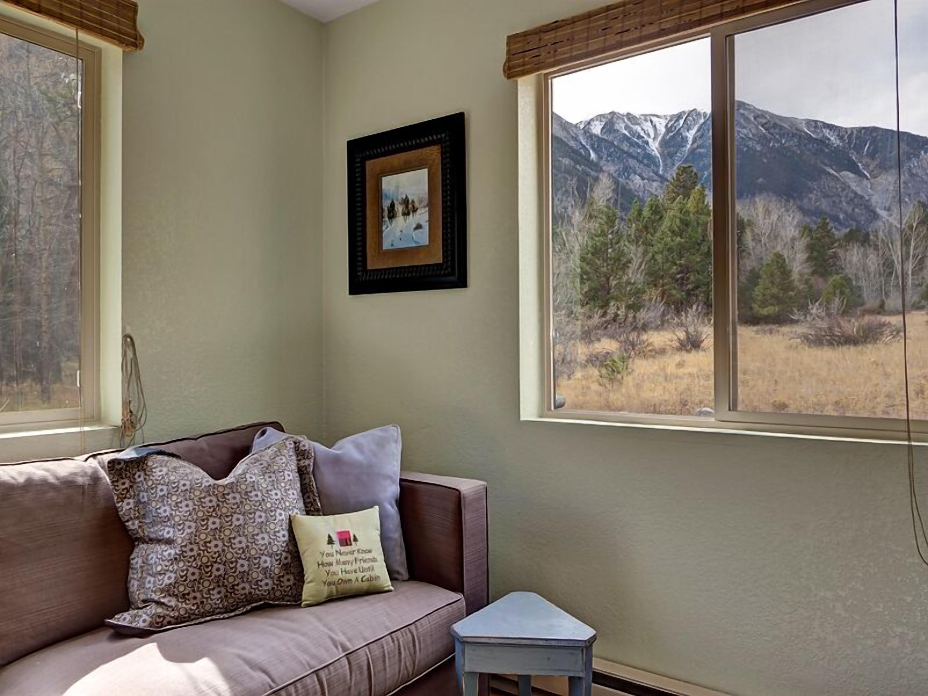 スマートテレビ、暖炉、書庫