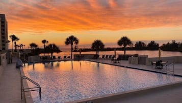 A heated pool