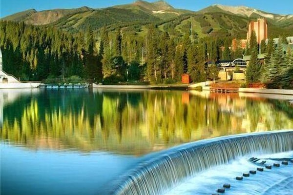 Maggie Pond borders south side of the Village at Breckenridge